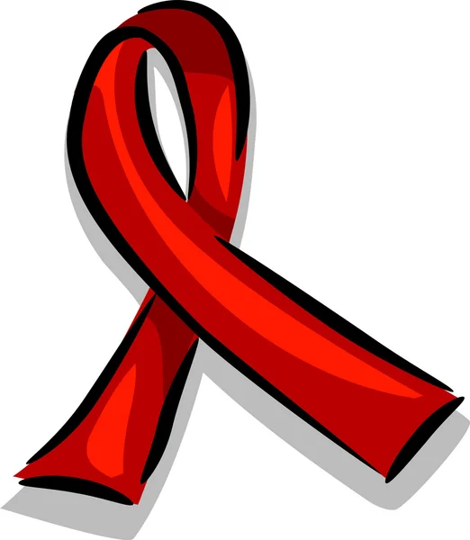 Stuha povědomí AIDS — Stock fotografie
