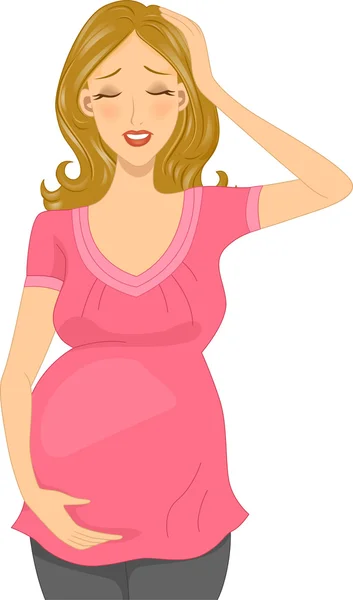 Zwangerschap hoofdpijn — Stockfoto