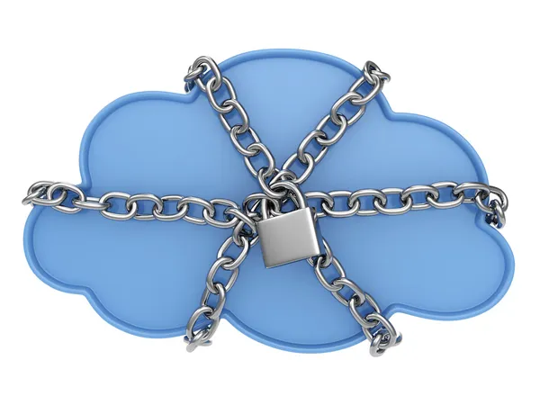 Bezpieczeństwo danych w chmurze — Zdjęcie stockowe