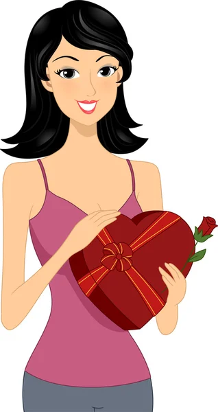 Gift van de Valentijnskaart — Stockfoto