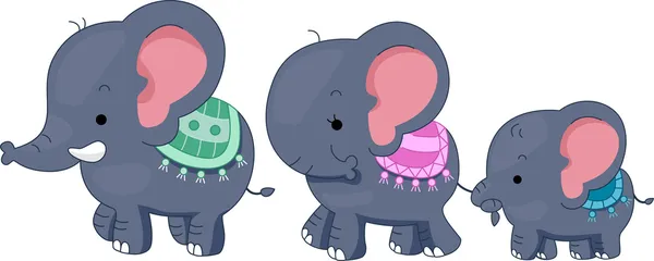 Elephant Family — Stock Photo, Image