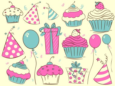 Birthday Design Elements clipart