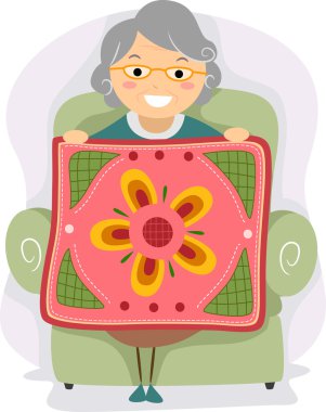 Grandmother Quilt clipart