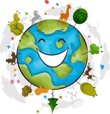 Earth Mascot clipart