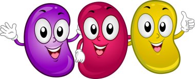 Jellybean Mascots clipart