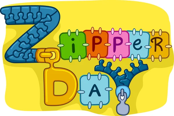 Zipper Day — Stock Photo, Image