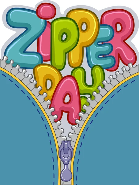 Zipper Day — Stock Photo, Image