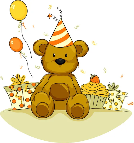 Compleanno dell'orso — Foto Stock