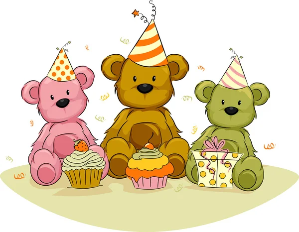 Bear Birthday, — Stock Photo, Image