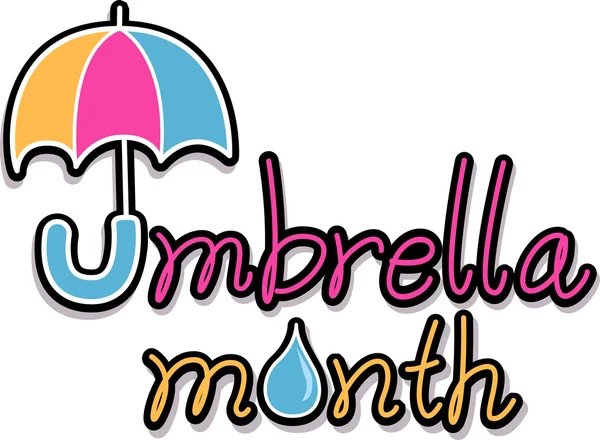 Paraplu maand — Stockfoto