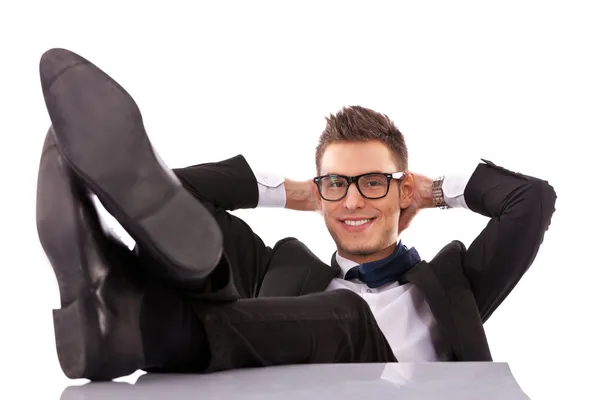 Successful business man relaxing — Stock Photo, Image