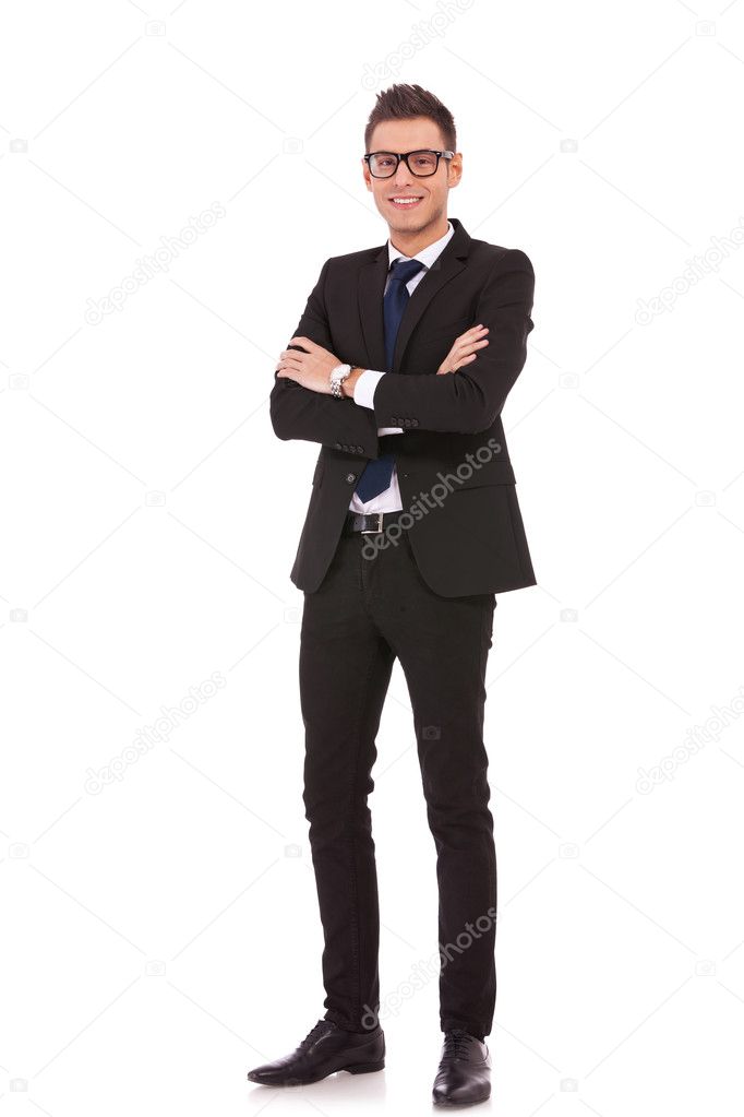 Full body picture of a business man