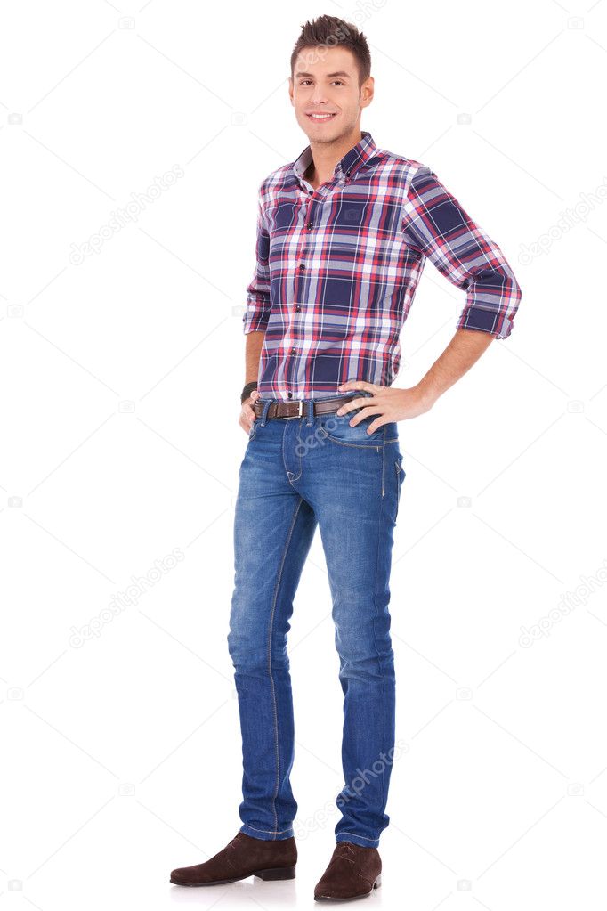 Young Man in Casual Clothes