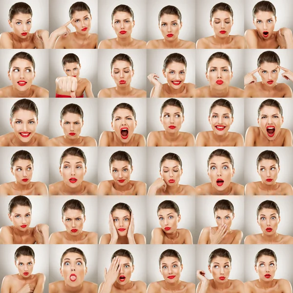 Expressions collage Royalty Free Stock Photos