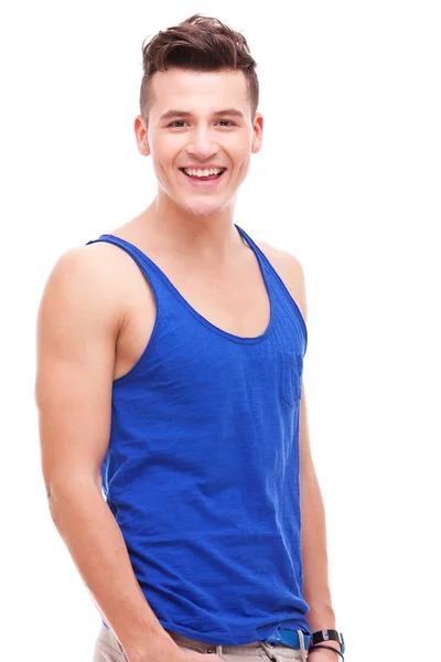 Young attarctive handsome man smiling — Stock Photo, Image