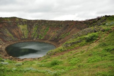 kerid, volkanik krater Gölü, İzlanda