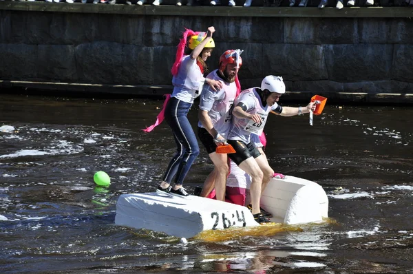 Funny boat race — Stock Photo, Image