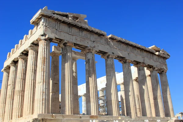 Het parthenon op de acropolis — Stockfoto