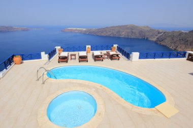 Santorini view - Greece (Firostefani) clipart