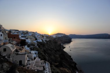 oia Kiklad Adaları santorini Adası'nda bir köyü