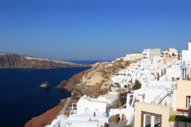 oia Kiklad Adaları santorini Adası'nda bir köyü