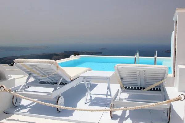 Santorini view - Grecja (Firostefani) — Zdjęcie stockowe