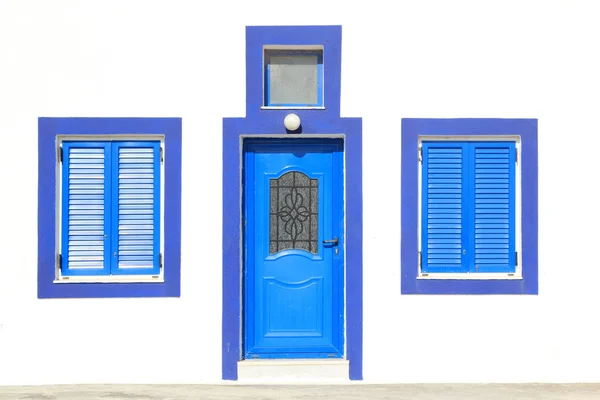 Obrázek ze Santoríni některých domů — Stock fotografie