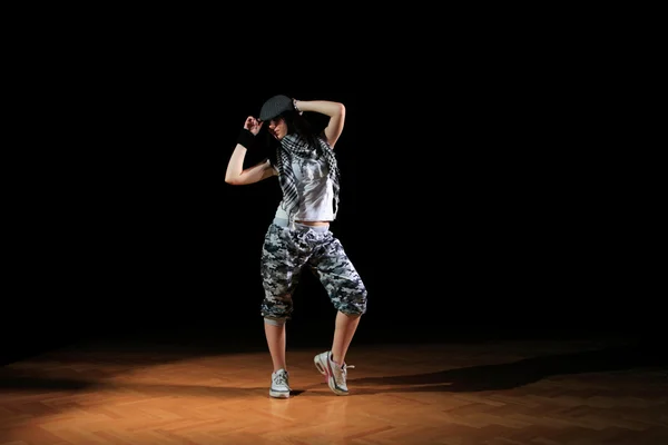 Hip hop kız dans — Stok fotoğraf