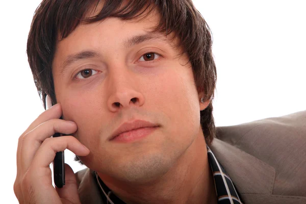 Young business man on the phone — Stock Photo, Image