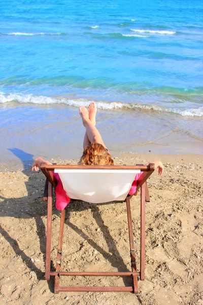 Relaxando na praia — Fotografia de Stock