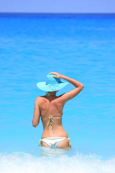 Szexi bikini modell — Stock Fotó