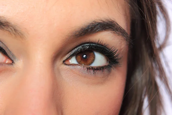 Beautiful woman 's eye — стоковое фото
