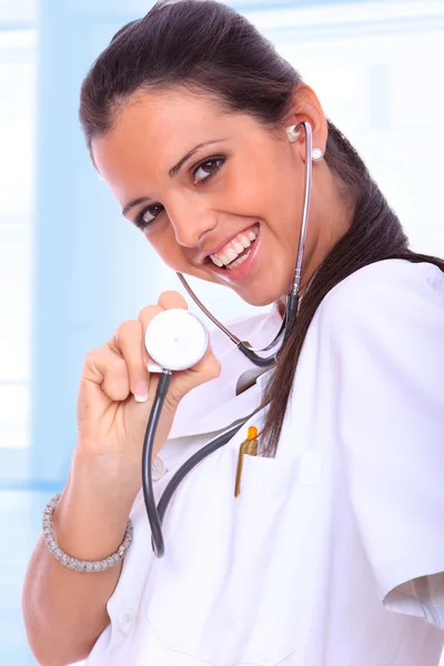 Szexi női orvos — Stock Fotó