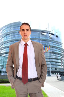 Deputy of the European Parliament in Strasbourg clipart