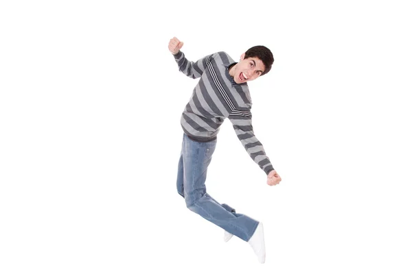 Happy man jumping — Stock Photo, Image