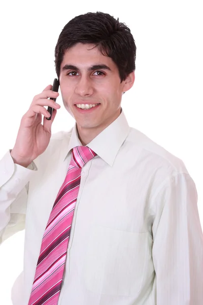 Affärsman på telefon — Stockfoto