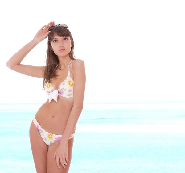 Beautiful bikini model — Stock Photo, Image