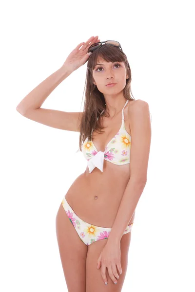 Bella modella bikini — Foto Stock