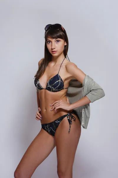 Sexy bikini mode — Stock Photo, Image