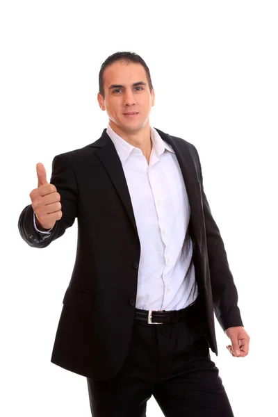 Een zakenman met duim omhoog — Stockfoto