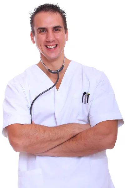 Närbild porträtt av en läkare — Stockfoto