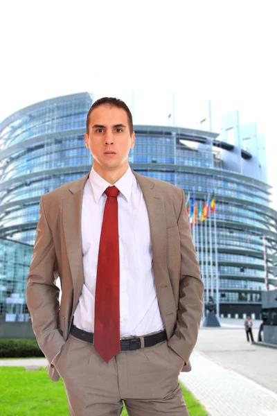 Deputy of the European Parliament in Strasbourg — Stock Photo, Image