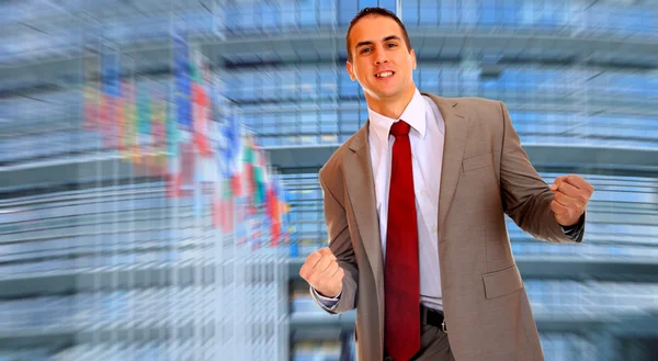 Deputy of the European Parliament in Strasbourg — Stock Photo, Image