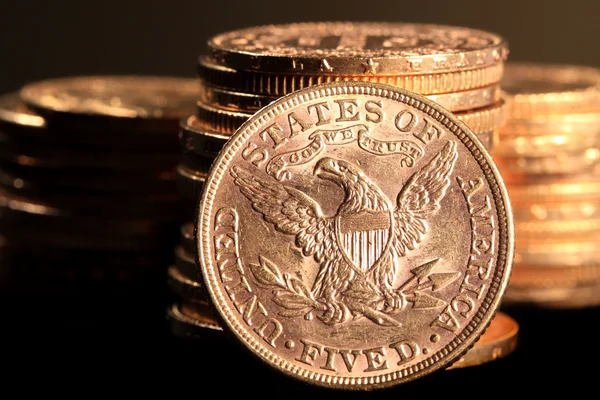 アメリカのゴールド コイン — ストック写真
