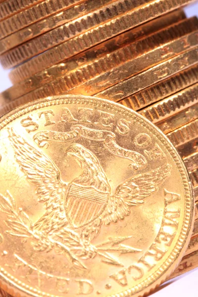 Αμερικανική χρυσά νομίσματα — Φωτογραφία Αρχείου