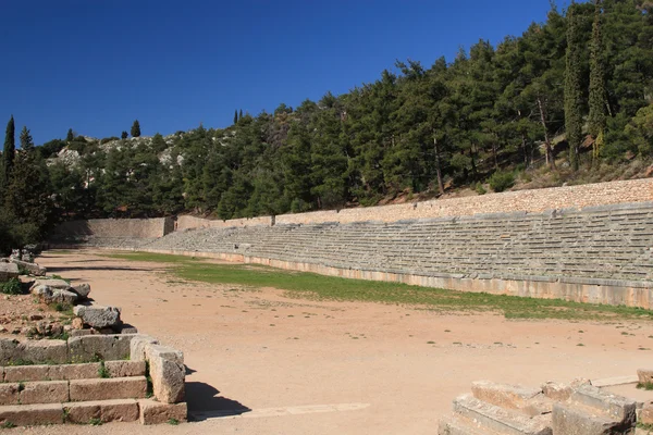 Stadium, arkeologiska areal i delphi — Stockfoto