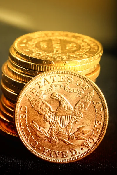 American gold coins — Stock Photo, Image