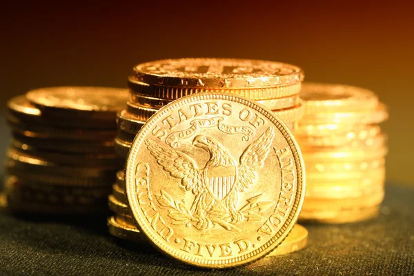 Monedas de oro americano — Foto de Stock