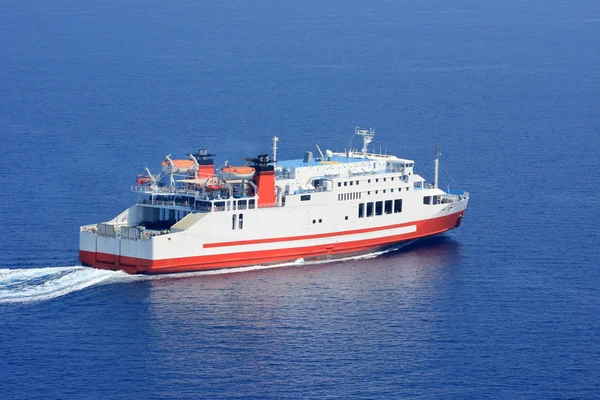 stock image Aerial view of passenger ferry boat
