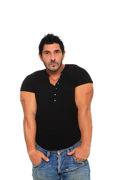 Fashion latin man standing — Stock Photo, Image